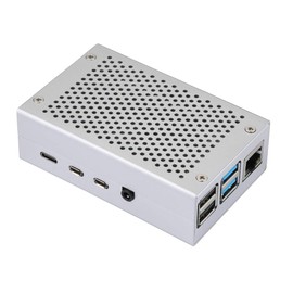 Raspberry Pi 4 Case RPI 4 Aluminum Case RPI 4B Metal Shell Silver Enclosure for RPI 4 Model B (Silver)