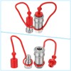 PATIKIL 1/4"NPT ISO-A Hydraulic Quick Disconnect Coupling, 1 Set Flat