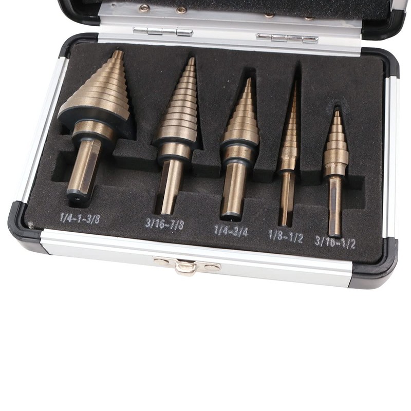 ZONADA 5psc in Set HSS Cobalt Multiple Hole 50 Sizes