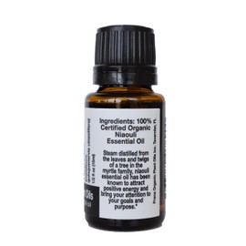 Organic Niaouli Essential Oil (5 ml) - 100% Pure Undiluted Therapeutic Grade Essential Oil by Prana Organic Plant Oils