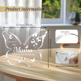Birthday Gift for Mum, Mum Gift, Birthday, Unique Butterfly Type Acrylic Home Decoration, Birthday Mum, Gift for Mother, Mother Gifts for Birthday