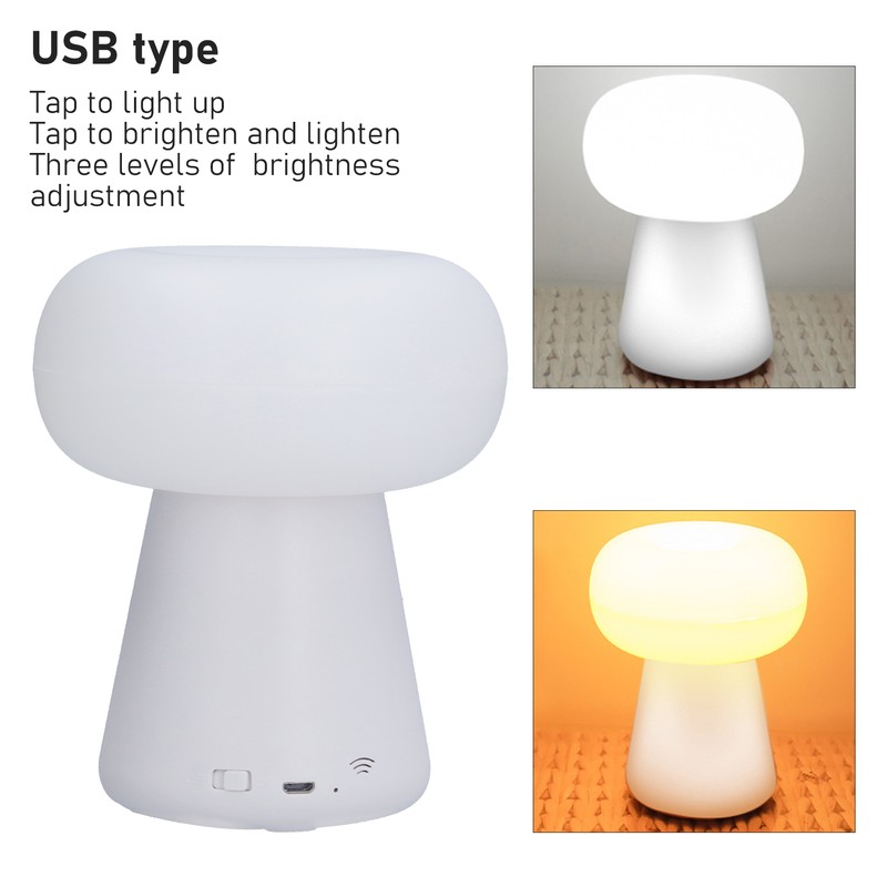 Mushroom Shaped Sensor Light Innovative USB Powered Ambient Lamp for