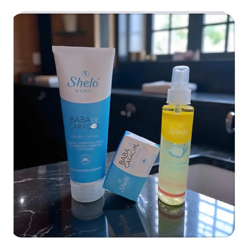 Crema Y Jabon Baba De Caracol + Colágeno Facial Shelo