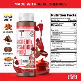 Taste Flavor Co. Grilling, Dipping Sauce and Marinade, Great Tasting, Low-Calorie Sauces, Keto Friendly, No Oils (5 Pack, Cherry Smoked BBQ)