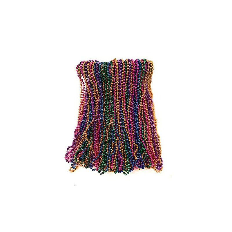 THE MARDI GRAS KREWE Beads Purple Green and Gold Necklaces