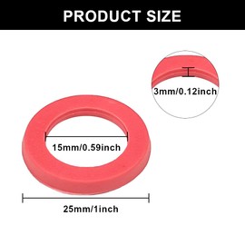 50PCS Garden Hose Washers,Hose Washers,Rubber Washers,Hose Washers Rubber,Rubber Garden Hose,Rubber Hose,Garden Hose Washers Rubber,Hose Gasket Washers,Rubber Washer,Garden Hose Gasket,(3/4 Inch,Red)