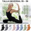 VIDA4U 8 pares Calcetas Pilates para Mujer, Calcetines Yoga para