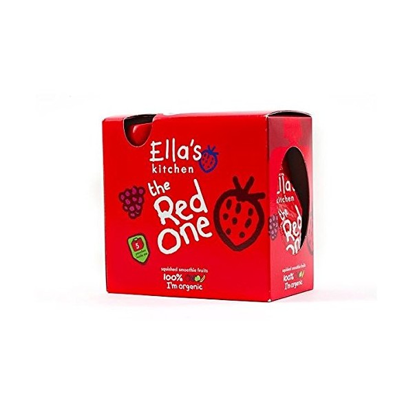 (10 PACK) - Ellas Kitchen - Smoothie Fruit - Red One multpck | 5 x 90g | 10 PACK BUNDLE