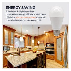 Newhouse Lighting 100 Watt Equivalent 2700K 1600-Lumen A19, E26 Base, Dimmable LED Light Bulb E26A19-100WD, Ideal Light for Bedroom, Living Room, Dining Room, Garage Light, and More