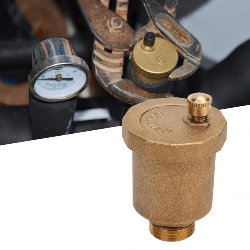 1 x Bleed Valve, Brass Automatic Bleed Valve, Male Thread,
