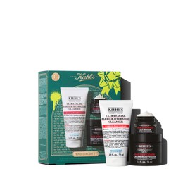 Kiehl's - Set de Regalo Age Defenders For Him, Set de Cuidado Facial Anti Signos de la Edad para Hombre, Ultra Facial Barrier-Hydrating Cleanser 75ml, Age Defender Cream Moisturizer 75ml