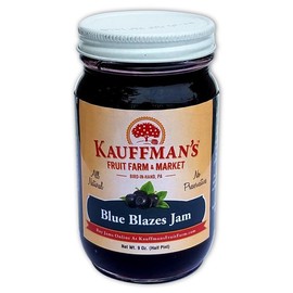 Kauffman Orchards Blue Blazes Jam, All Natural, No Preservatives, 9 Oz. (Pack of 2)
