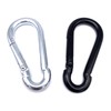 Pack of 5 Fire brigade snap hooks, painted black, load
