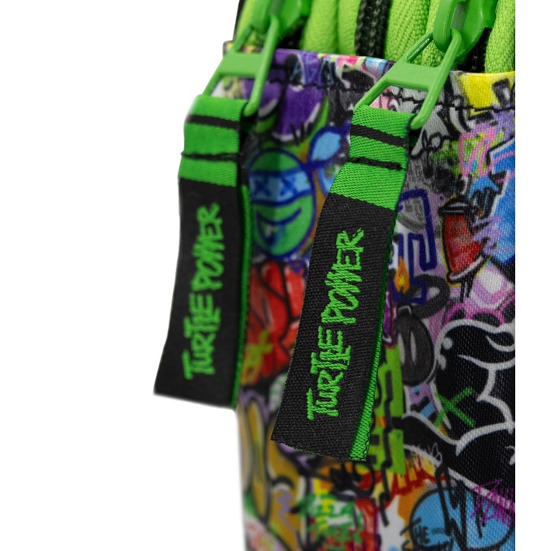 L'ERBAVOGLIO Original 3 Zip School Pencil Case Complete with 44