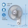 Air King 9012 Commercial Grade Oscillating Wall Mount Fan, 12-Inch
