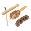 EcoWood Kit Con Peine, Cepillo Cabello Redondo Y Cepillo Dientes