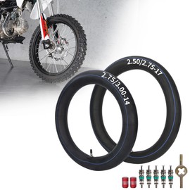 2.75-17 Inner Tube and 90/100-14 Inner Tube with TR4 Straight Valve Stem for Razor MX350 MX400 Dirt Rocket X-Treme X-560 Scooter 47cc 49cc 2-Stroke Mini Pit Dirt Pocket Bike Dune Buggy