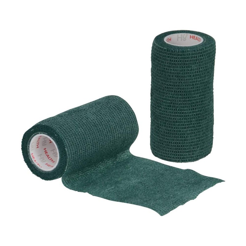 The Saddlery Shop HyHealth Sportwrap Vetwrap Style Bandage Bright Green