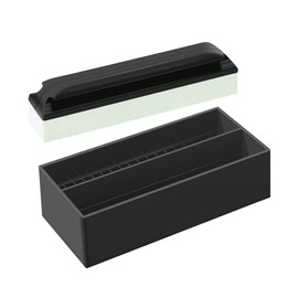 NISHZHU Beard Cleaning and Holder Set, Cleaning Tool, 1 Beard Cleaning and 1 Cleaning Rod Holder for Men, Bathroom, Sink, Shaving, Reusable, Durable, Easy to Use