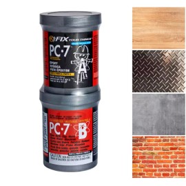 PCProducts167779 Multipurpose PC-7 Two Part Epoxy Adhesive Paste 1 lb, A (grey) and B (black) Can