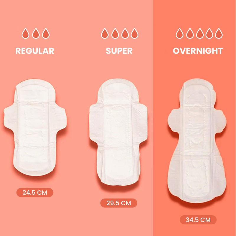 joni Organic Bamboo Overnight Pads, Extra Long Organic Pads for