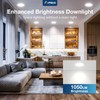 Amico 24 Pack 6 Inch 5CCT Ultra-Thin LED Recessed Ceiling