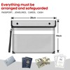 Wilmuz Upgraded Fireproof Bag 5200°F Heat Insulated,Money Bags with Zipper(28x19cm)