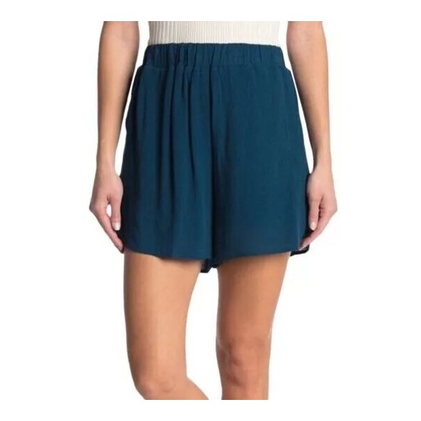 West Kei NWT West Kei Womens Shorts Elastic Waist Blue