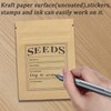 WACCOMT Pack Pack of 100 Small Brown Resealable Kraft Paper