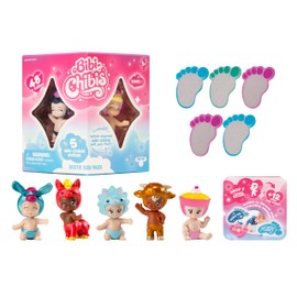 Bandai - Bibi Chibis - Pack of 5 - Random Models - Collectable Baby Mini Figures - 5 Chibi Figures Including 3 Surprises - Limited Surprise Box - Toy for Children Aged 5+ - ELB93407