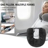 2 Pack Stuffable Travel Neck Pillow – Adjustable, Velvet Stuffable