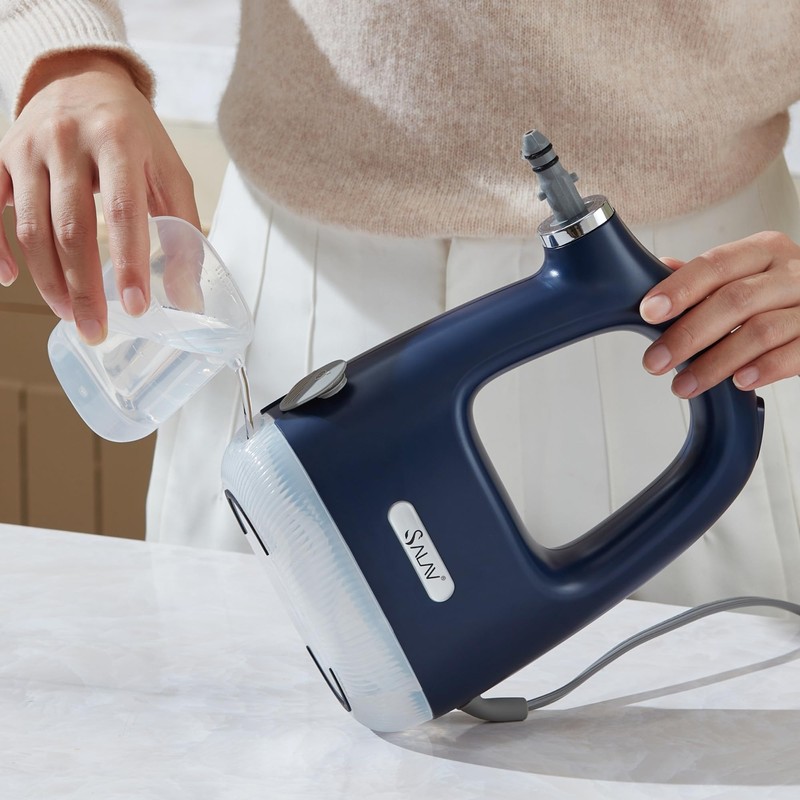 SALAV CS-100 CleanSteam Compact Steam Cleaner, Handheld Cleaner with 10pc