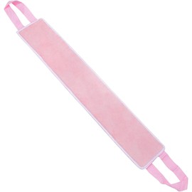PACKOVE Correa Aplicadora de Bronceado Espalda en Fibra Rosa, Alcanza Zonas Difíciles y Previene Manos Manchadas, Adecuado para Aplicación de Loción Autobronceadora