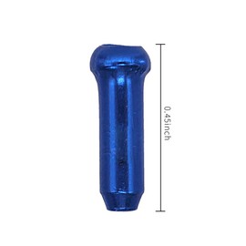 DBOO 8 Color 80 PCS Alloy Bike Brake Cable Cap End Caps Crimp Bike Brake Derailleur Shifter Housing Cable End Tips Crimps for Road Mountain Bicycle
