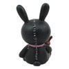 FURRY BONES Ebros Black and Pink Bunny Rabbit Skeleton Monster