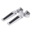 KIMISS 2Pcs Aluminum Alloy Motorcycle Foot Pegs with Engine Guard