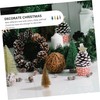 SHOWERORO Artificial Mini Christmas Trees Vivid Pine Trees Desktop Ornaments