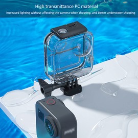 Bewinner Carcasa Resistente al Agua, Carcasa Protectora de Buceo antidesgaste Resistente al Desgaste para cámara panorámica GoPro MAX, cámara Carcasa Impermeable para Buceo/Snorkel/natación