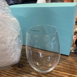 Tiffany & Co Crystal Tumbler Wine Glasses Set Of 2 21 Oz