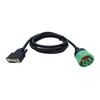 Type2 Green 9Pin J1939 to DB15 ELD Cable for Fleet