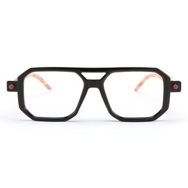 FEISEDY Vintage Square Blue Light Blocking Glasses Women Men 70s Flat Aviator Glasses Computer Anti Glare B0062