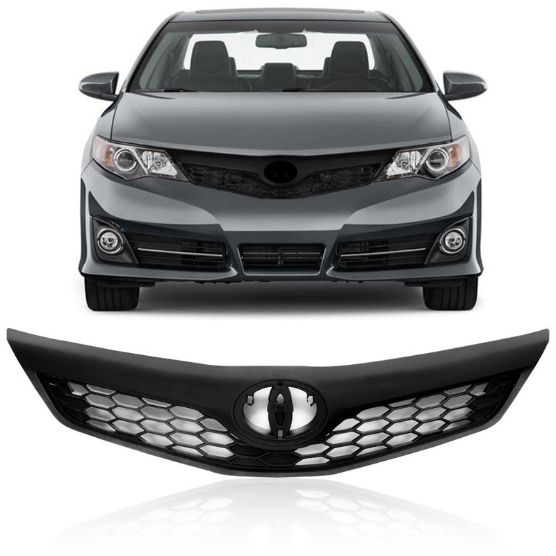 PIT66 Grille Front Upper Bumper Grille Guard Matte Mesh Front