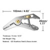 Mini Multitool Adjustable Wrench Pliers, 5-in-1 Pocket EDC Tool with