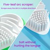 3 Colors, 3 Pieces Tongue Scraper and Tongue Cleaning Brush,