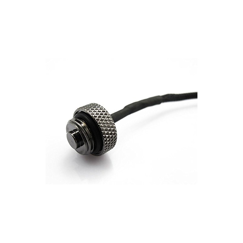 XSPC 1/4" Thread 10k Temperature Sensor : Black Chrome