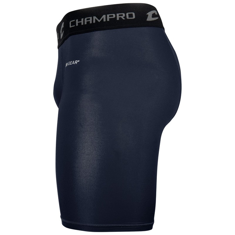 Champro Polyester/Spandex Compression Short, Adult Medium, Navy