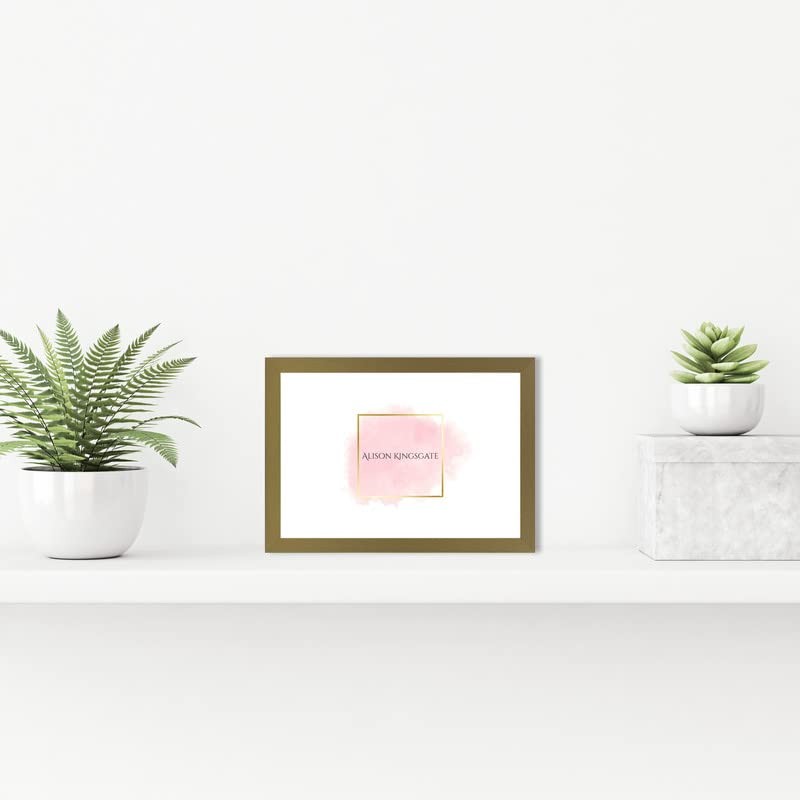 Alison Kingsgate Elegant Sleek Gold A5 Frame Size (14.8 x