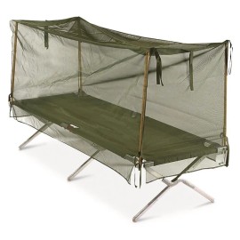 US Military U.S.G.I. Cot Poles For Mosquito Net - Set of 4 (Net and Cot NOT Included)