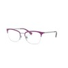 Vogue Eyewear Women's VO4144B Rectangular Prescription Eyeglass Frames, Top Violet/Silver/Demo