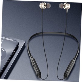 LALAFINA Neck Hanging Wireless Earpiece Sports Headset Ear Design Creative Headphone for Gym Running and Travel Exceptional Stereo Sound and Sweat Resistance